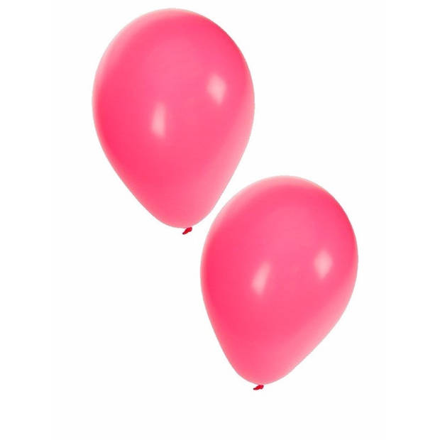 30x stuks Roze party ballonnen 27 cm - Ballonnen