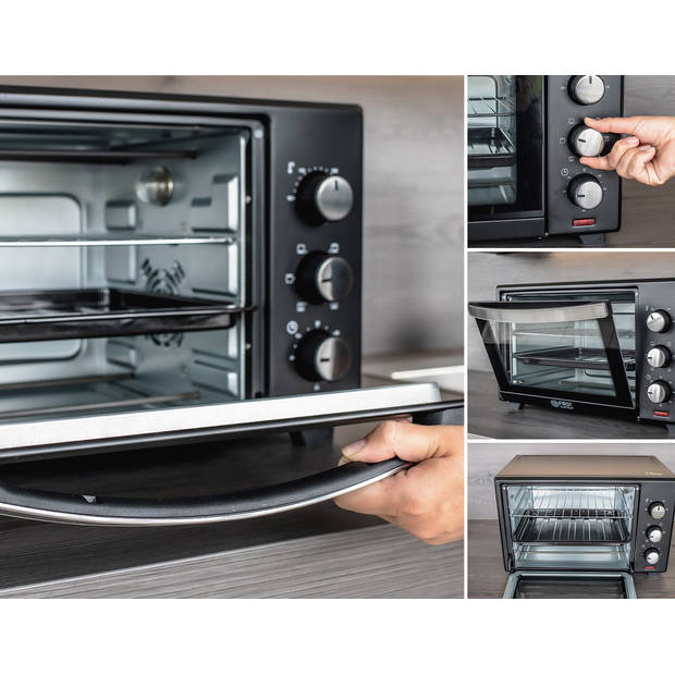 TZS First Austria 5044-1 Elektrische Oven - Heteluchtoven - 35L - Zwart