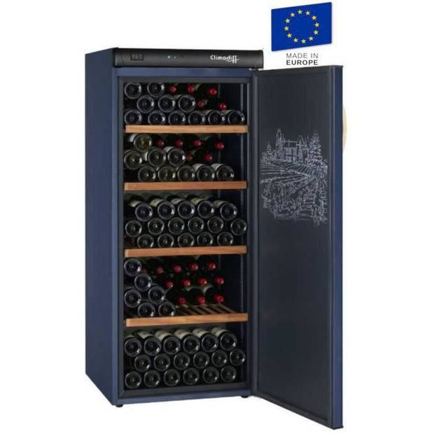 CLIMADIFF - Verouderende wijnkelder - 180 flessen - Vrijstaand - Klasse A - B 62 x H145 cm