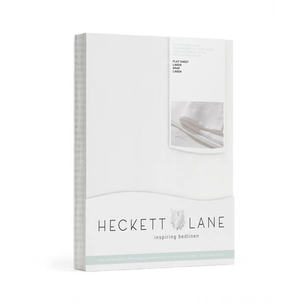 Heckett & Lane Elementi Laken Katoen Satijn - white