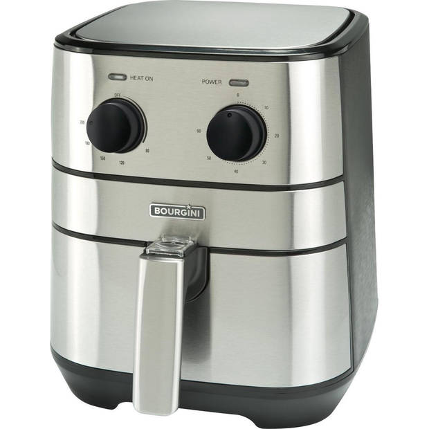 Airfryer xl - Heteluchtfriteuse - 4 Liter inhoud voor 1 kg friet - Air fryer met draaiknoppen