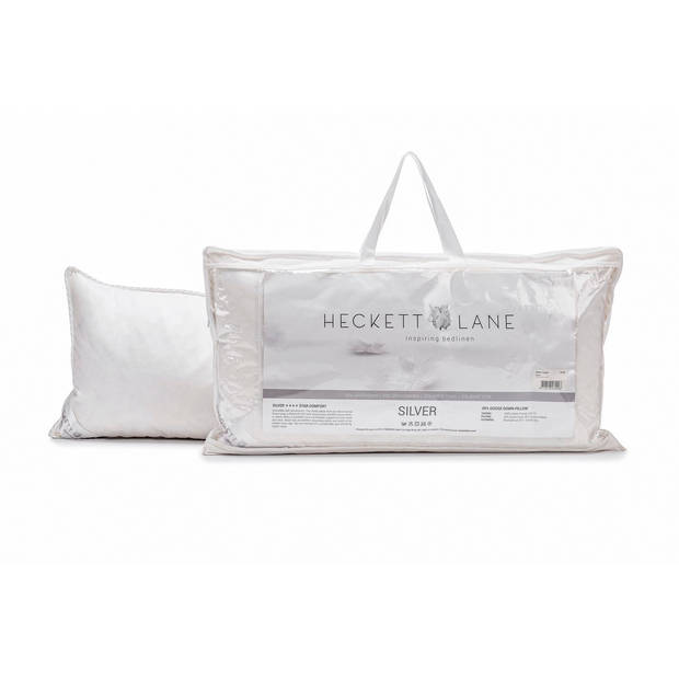 Heckett & Lane Hoofdkussen Silver 20% Dons - 40x80cm