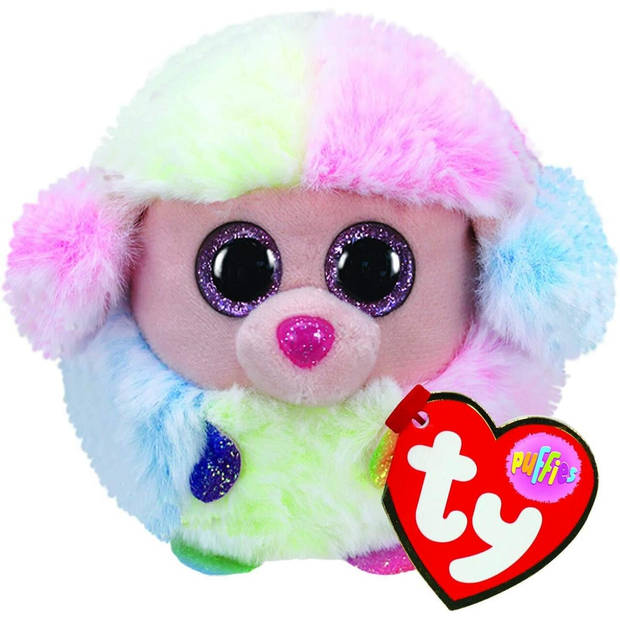 Ty Teeny Puffies Rainbow Poodle 10cm