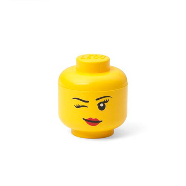LEGO - Opbergdoos LEGO-hoofd Winky, Geel - Polypropyleen - LEGO