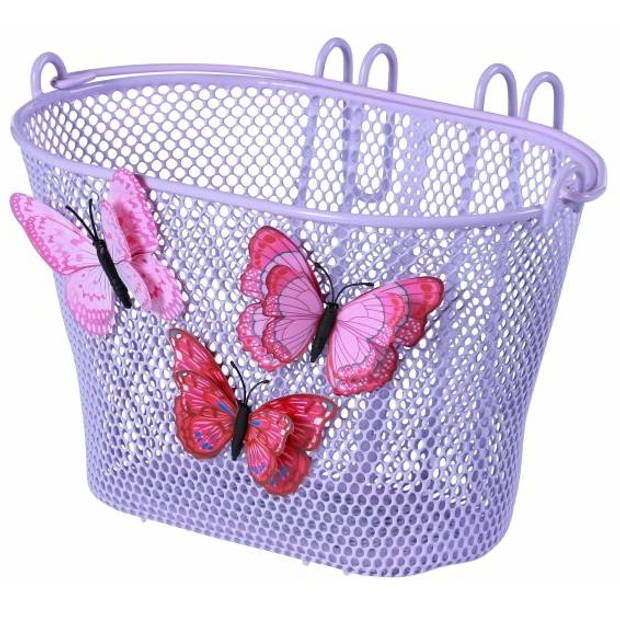 Basil Jasmin Butterfly kinderfietsmand voorop of achterop lila