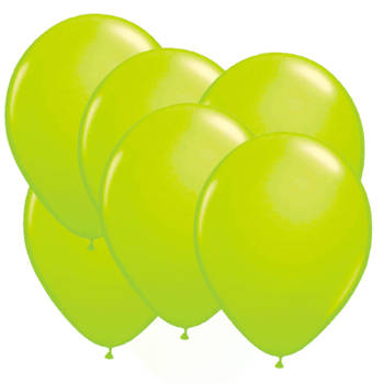 24x stuks Neon fel groene latex ballonnen 25 cm - Ballonnen