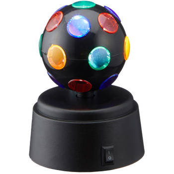 Disco lamp/licht roterend met verschillende kleuren op batterijen - Discobollen