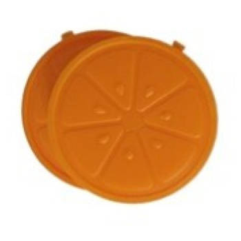 2x stuks ijsblokjes sinaasappel herbruikbaar - IJsblokjesvormen