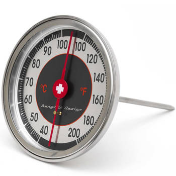 Analoge vleesthermometer / keuken thermometer kunststof 14 cm - Vleesthermometers