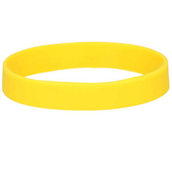 Siliconen armband geel - Verkleedarmdecoratie
