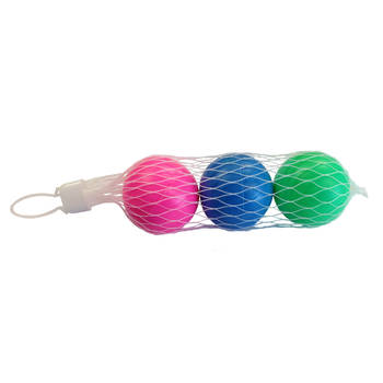 Set van 3x stuks gekleurde beachball ballen 5 cm - Beachballsets
