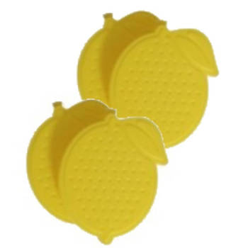 8x stuks ijsblokjes citroen herbruikbaar - IJsblokjesvormen