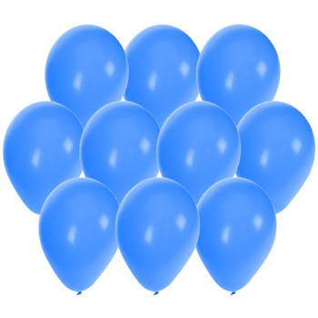 30x stuks Blauwe party ballonnen 27 cm - Ballonnen