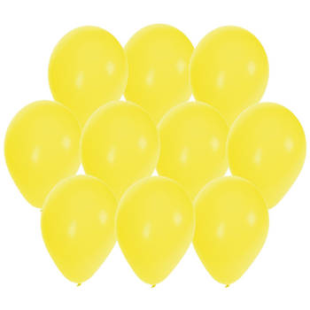 30x stuks Gele party ballonnen 27 cm - Ballonnen