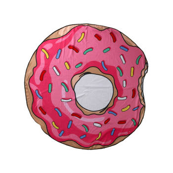 Blokker Gebor - Rond Strandlaken Donut - Diameter 150cm - Roze aanbieding