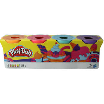 Play-Doh 4-pack Paars-Lichtblauw-Rood-Oranje