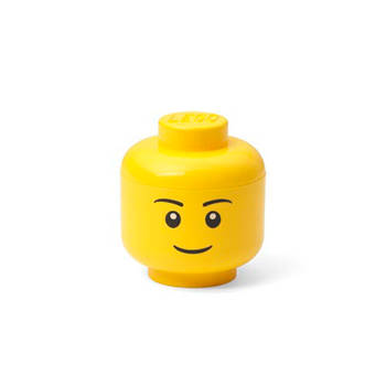 LEGO - Opbergdoos LEGO-hoofd Boy, Geel - Polypropyleen - LEGO