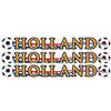 3x Holland voetbal slinger/ bannier karton 115x12 cm - Oranje versiering raam - Feestslingers