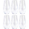 6x Fris/sap/water glazen 58 cl/580 ml van kristalglas - Longdrinkglazen