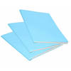 3x Rol kraft kaftpapier lichtblauw 200 x 70 cm - Kaftpapier