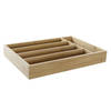 Bamboe houten bestek bak/lade 35.5 x 25.5 x 5 cm - Bestekbakken