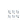 Set van 6x stuks likeurglazen/shotglazen transparant 70 ml - Shotglazen