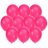 30x stuks Neon roze party ballonnen 27 cm - Ballonnen