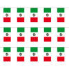 3x stuks papieren feest slinger vlaggetjes Mexico 4 meter - Vlaggenlijnen