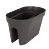 ARTEVASI Jardiniere voor balkon Capri - 30 x 60 x H 30 cm - 26,8 L - Antracietgrijs