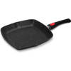 Edënbërg Black Line - Keramische Grillpan Met Deksel - 28x28 cm - 3-laags anti-aanbaklaag!