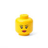 LEGO - Opbergdoos LEGO-hoofd Girl, Geel - Polypropyleen - LEGO