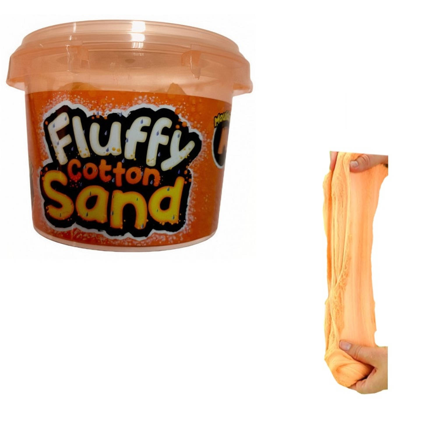 Jonotoys Fluffy cotton sand Oranje