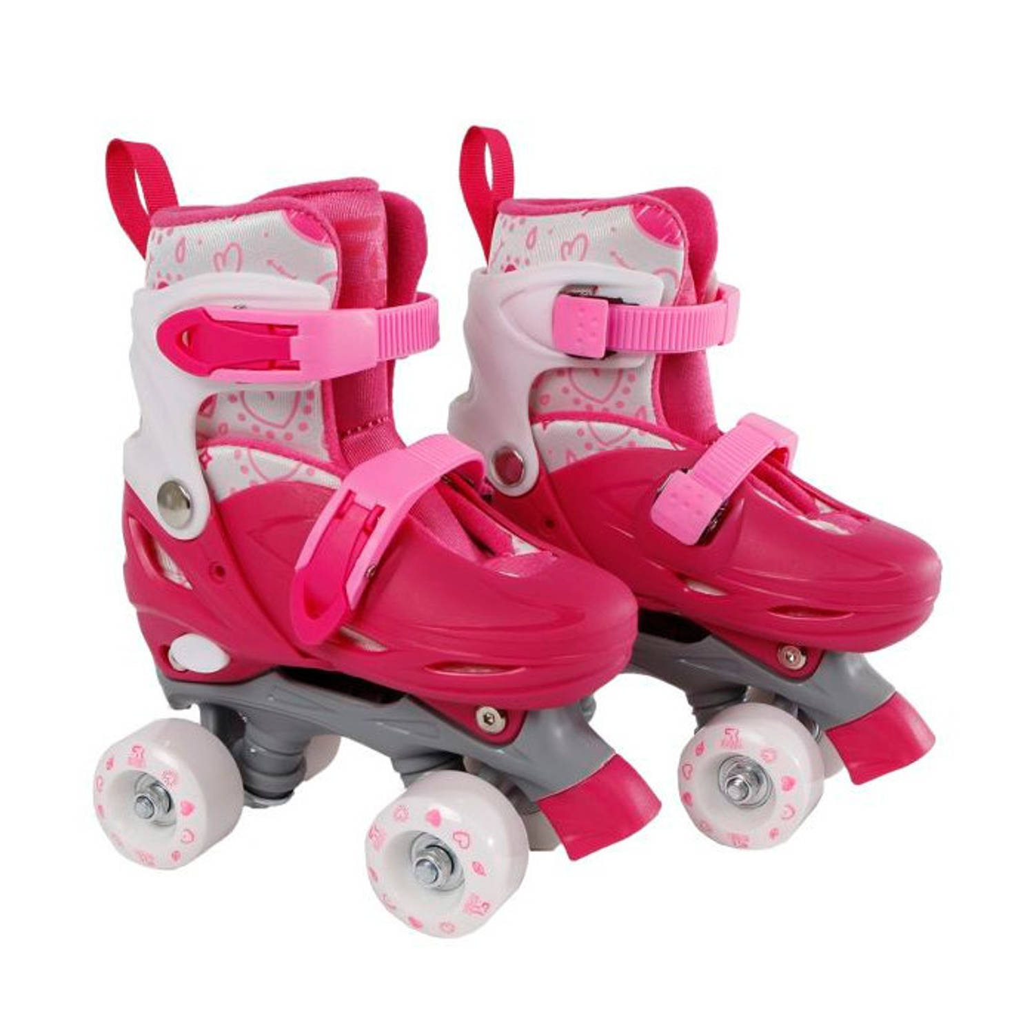 Street Rider rolschaatsen verstelbaar meisjes roze maat 31-34