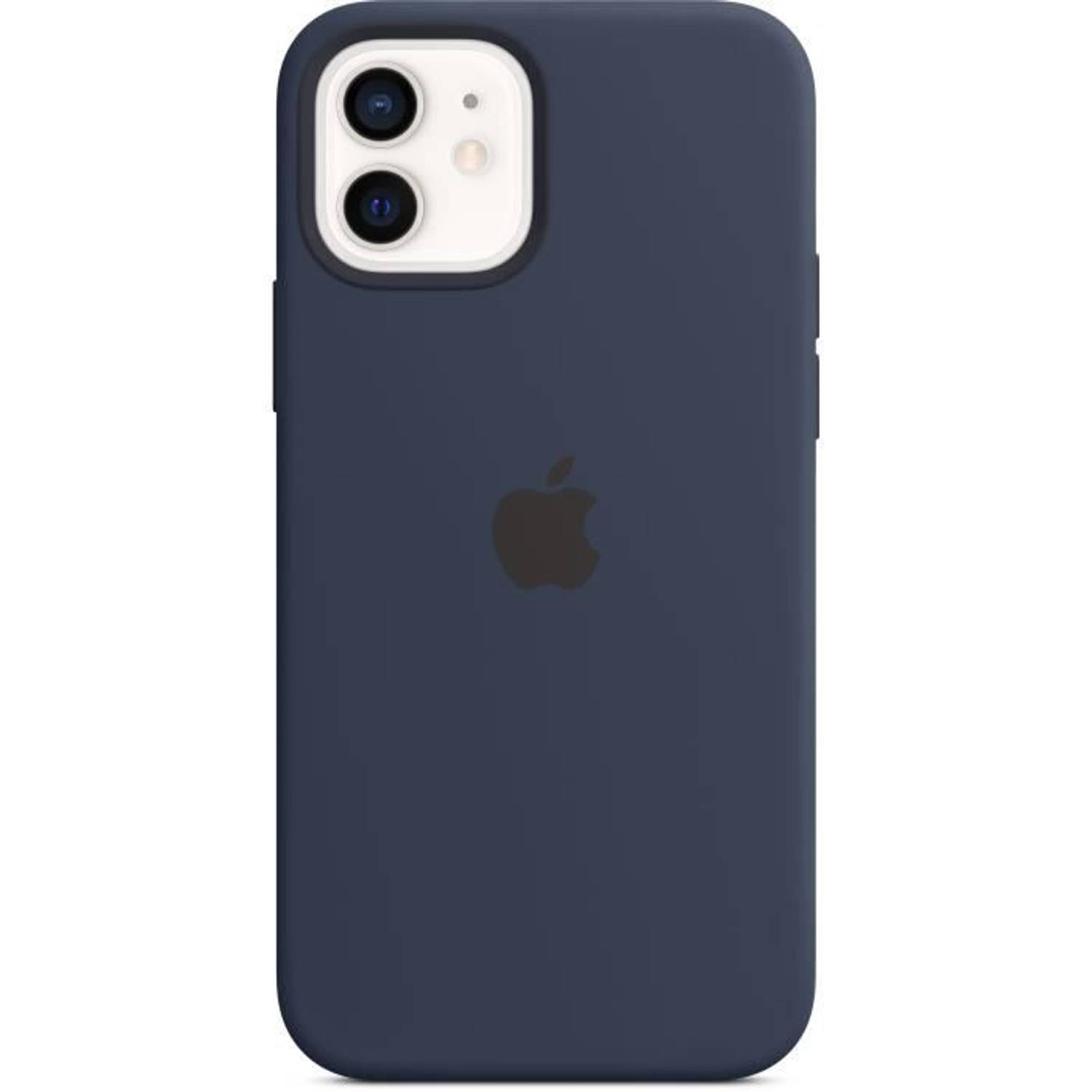 APPLE iPhone 12-12 Pro Siliconen Case Donkermarineblauw