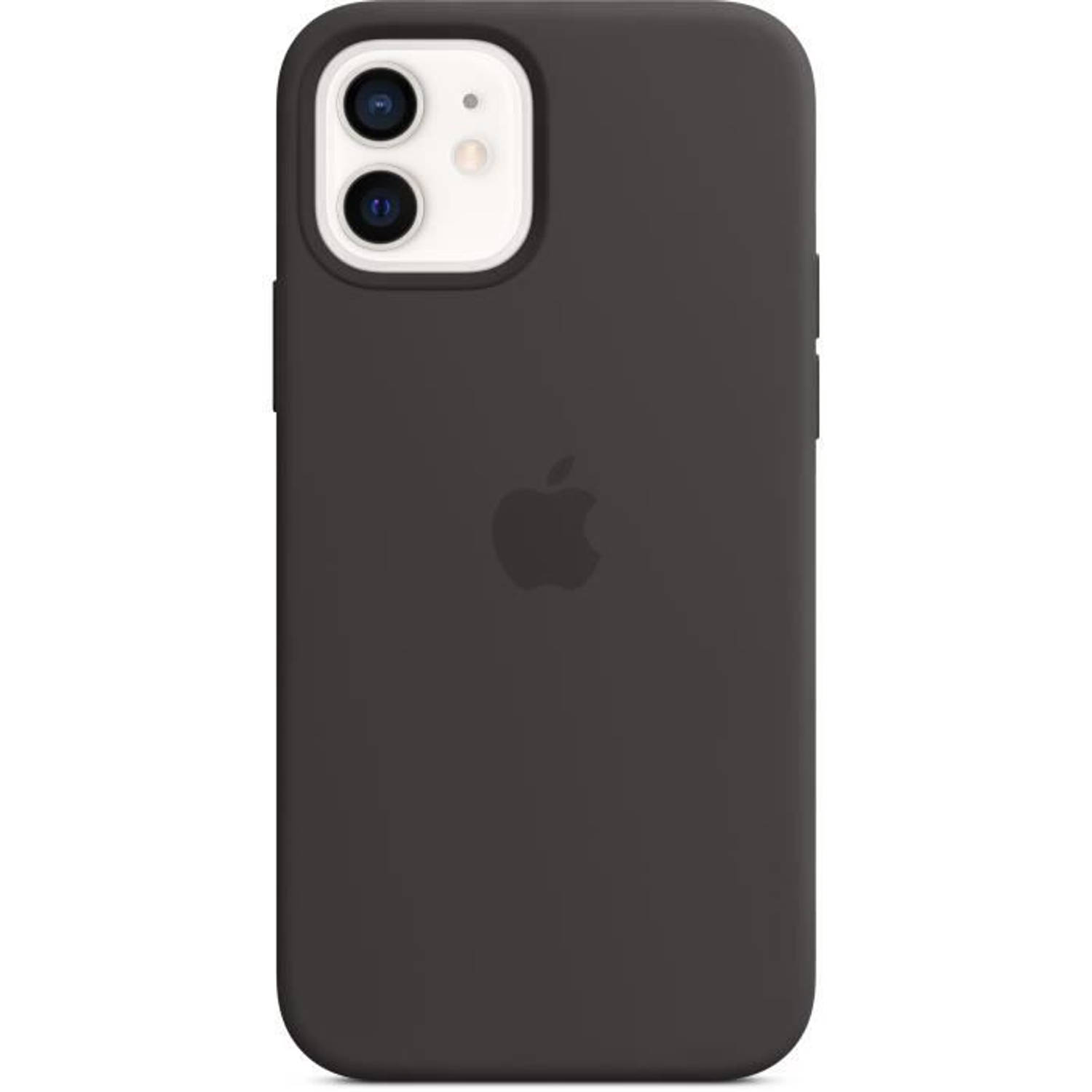APPLE iPhone 12-12 Pro Siliconen Case Zwart
