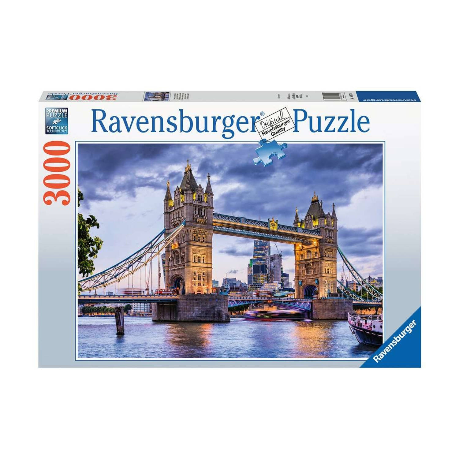 Ravensburger puzzel London, schitterende stad 3000 stukjes