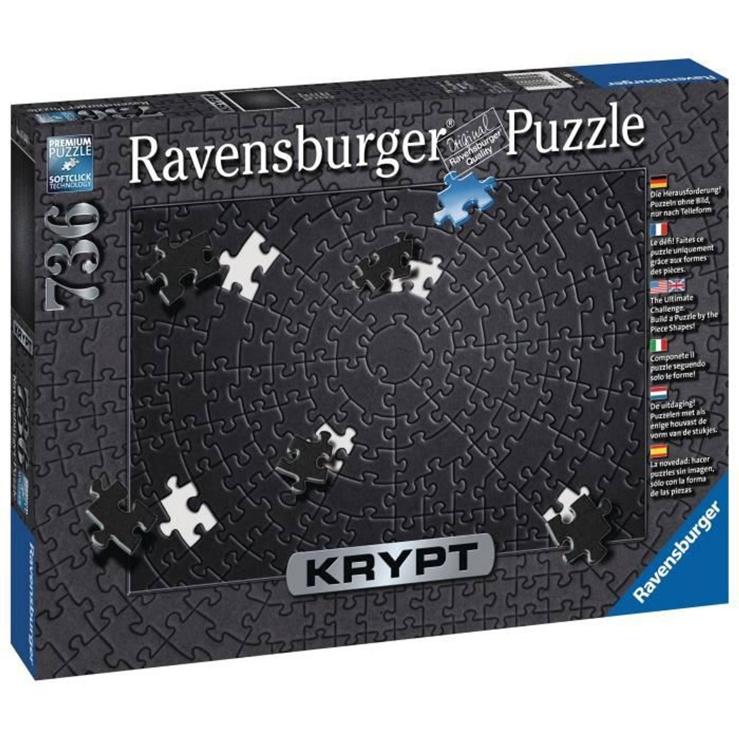 Ravensburger puzzel Krypt black