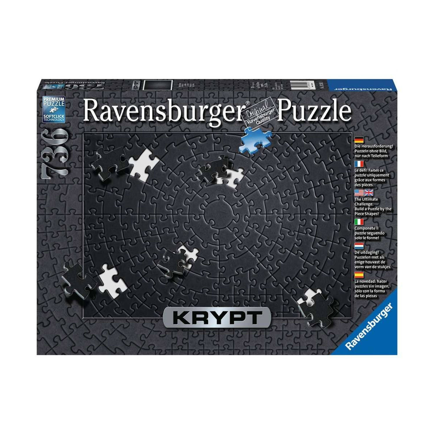 Ravensburger puzzel Krypt black