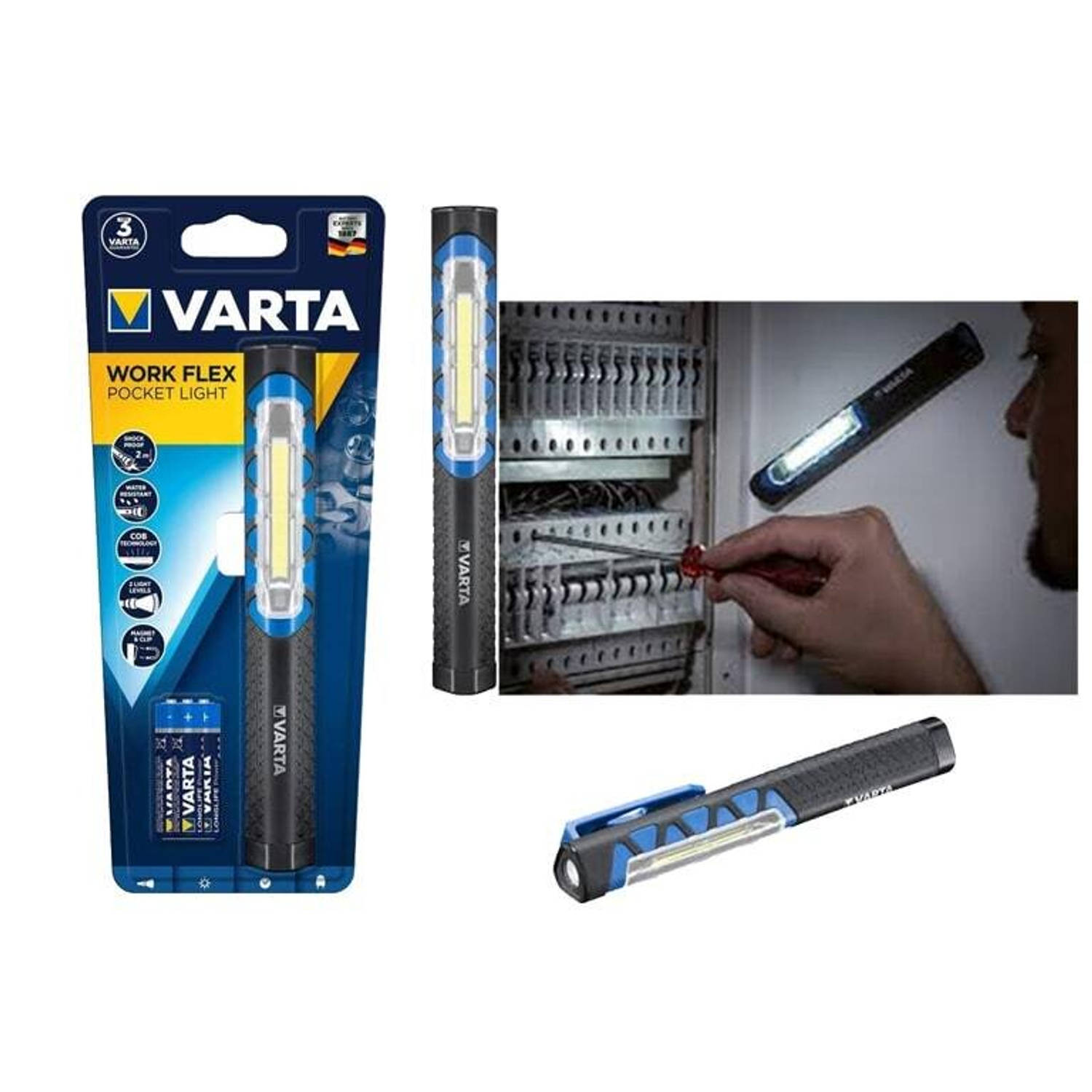 Varta Work Flex Pocket Light Lamp 17647101421