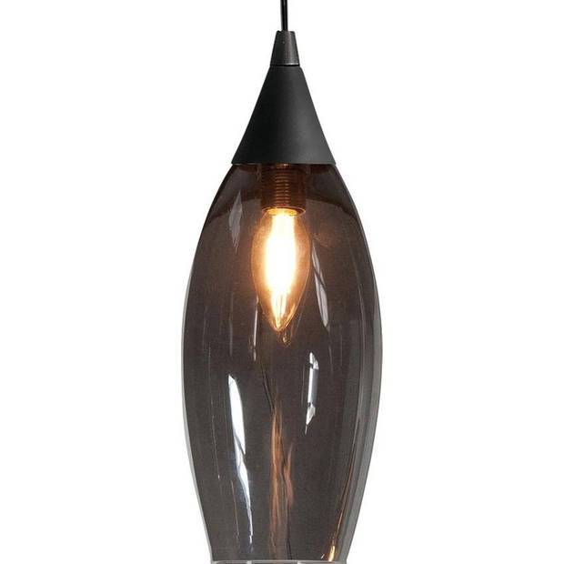 Highlight Hanglamp Cambio 8 lichts L 95 x B 40 cm zwart