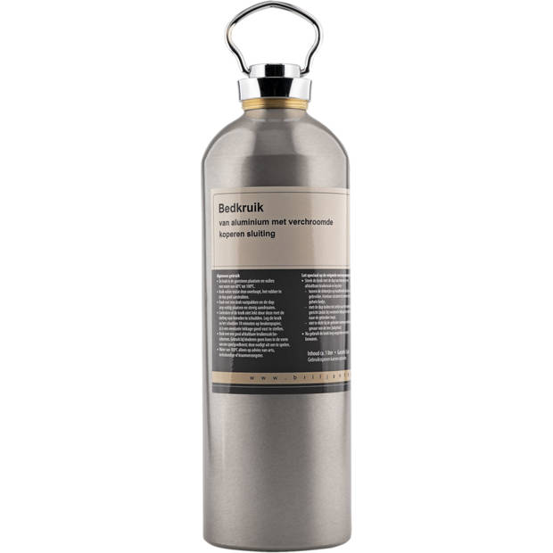 Briljant Baby kruik 1 liter 25 cm aluminium zilver