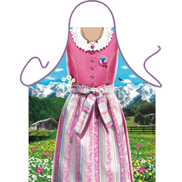 Bavarian Frau Traditional Lederhose - Grappig Leuk Tirol Kookschort Keukenschort