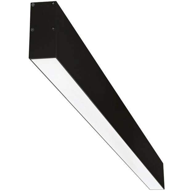 LED Hanglamp - Hangverlichting - Cobalt - 40W - Natuurlijk Wit 4200K - Mat Zwart - Aluminium - 5cm