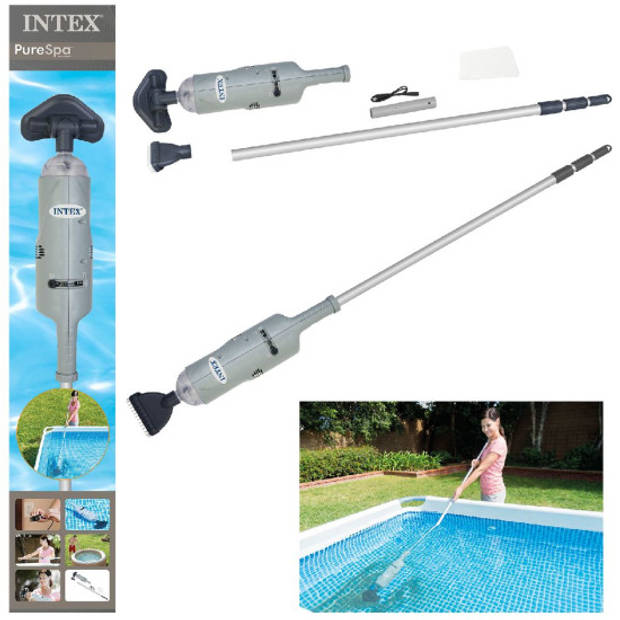 Intex Zwembad Stofzuiger met Telescopische steel - 239 cm