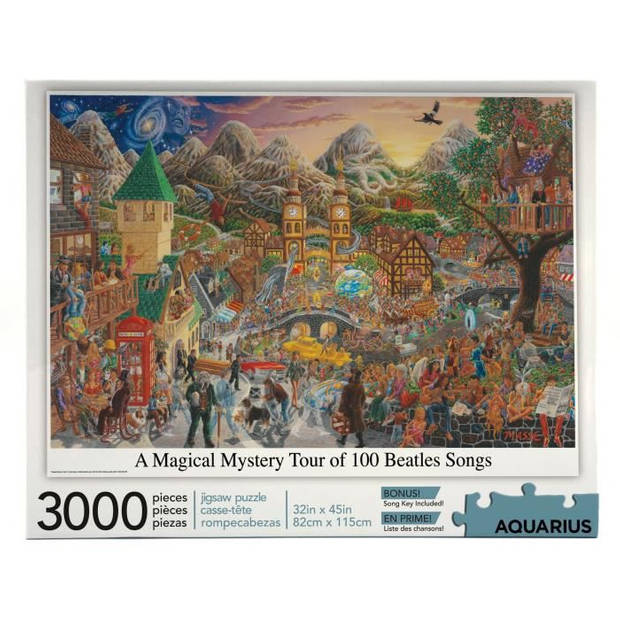 AQUARIUS Puzzel 3000 stukjes Een magische mysterietour van 100 Beatles-nummers - 68504