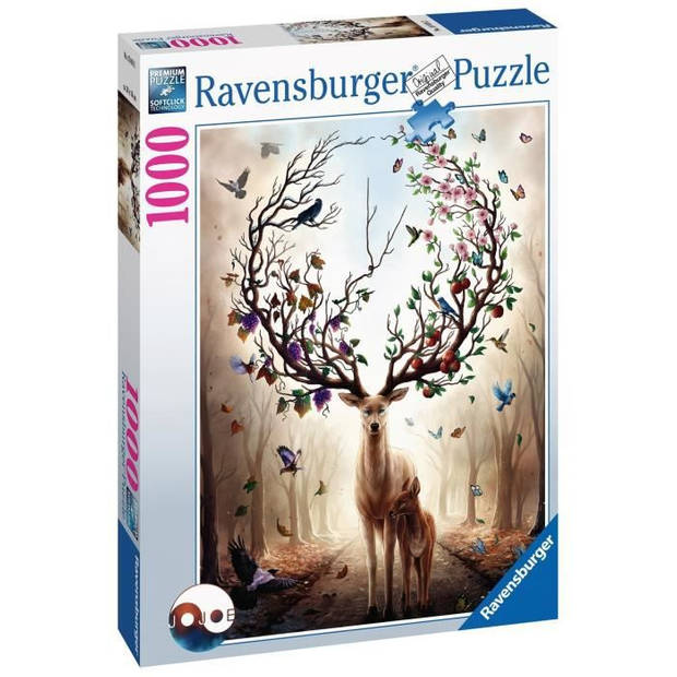Ravensburger - Klassieke Puzzel Volwassenen - Puzzel 1000 p - Fantastisch hert - 70x50cm - 15018