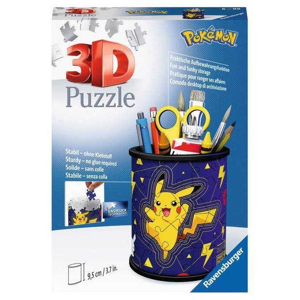 RAVENSBURGER 3D-puzzel 54 stukjes potloodhouder - Pokémon