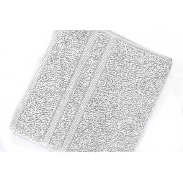 LINNICK Pure Handdoek 60x110cm - white - Set van 6