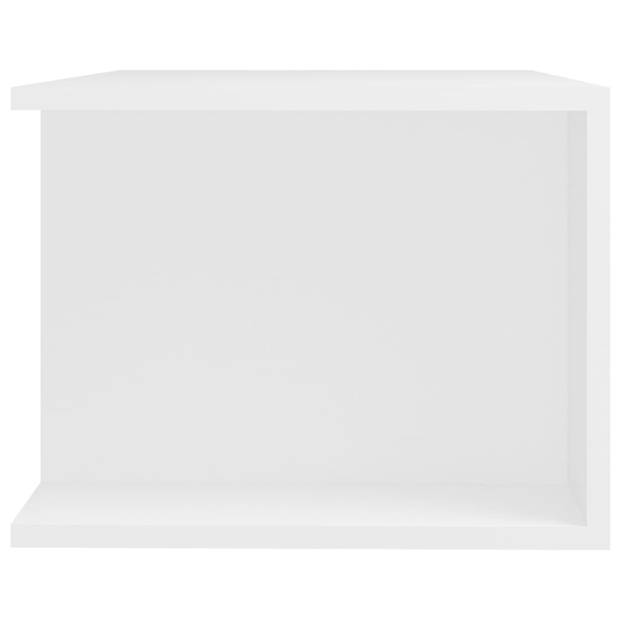 vidaXL Tv-meubel met LED-verlichting 90x39x30 cm wit