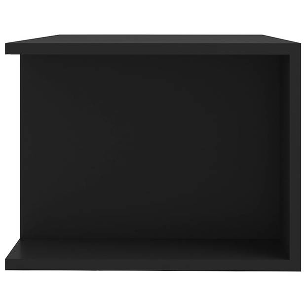 vidaXL Tv-meubel met LED-verlichting 90x39x30 cm zwart